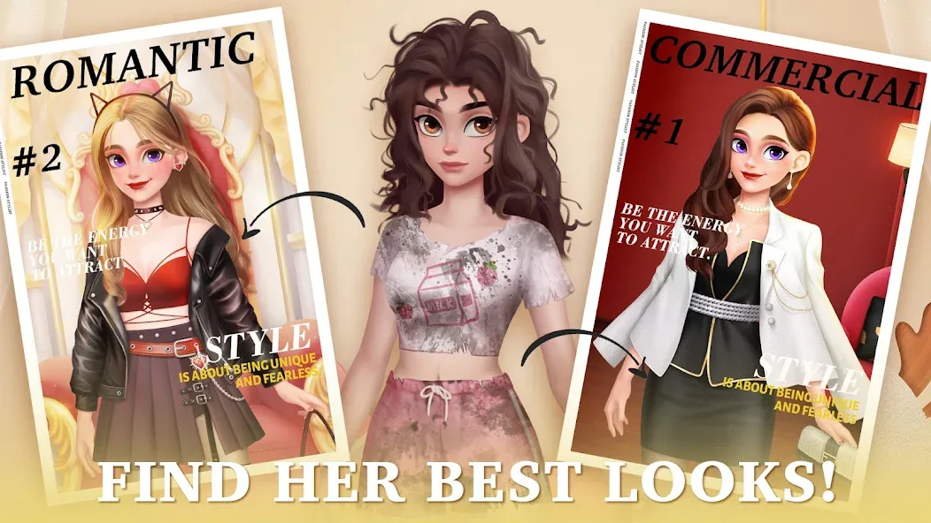 Fantasy Stylist: Match 3 (Фантазийный стилист)  [МОД Бесконечные монеты] Screenshot 2