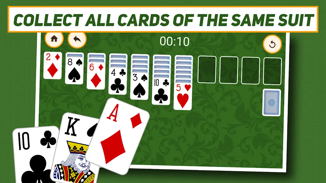 Klondike Solitaire: Classic  [МОД Бесконечные монеты] Screenshot 3