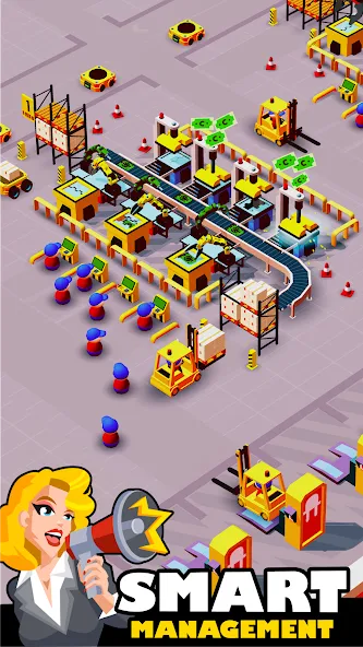 Idle Smartphone Tycoon Factory (Смартфон Фабрика Айдл Тайкун)  [МОД Меню] Screenshot 1