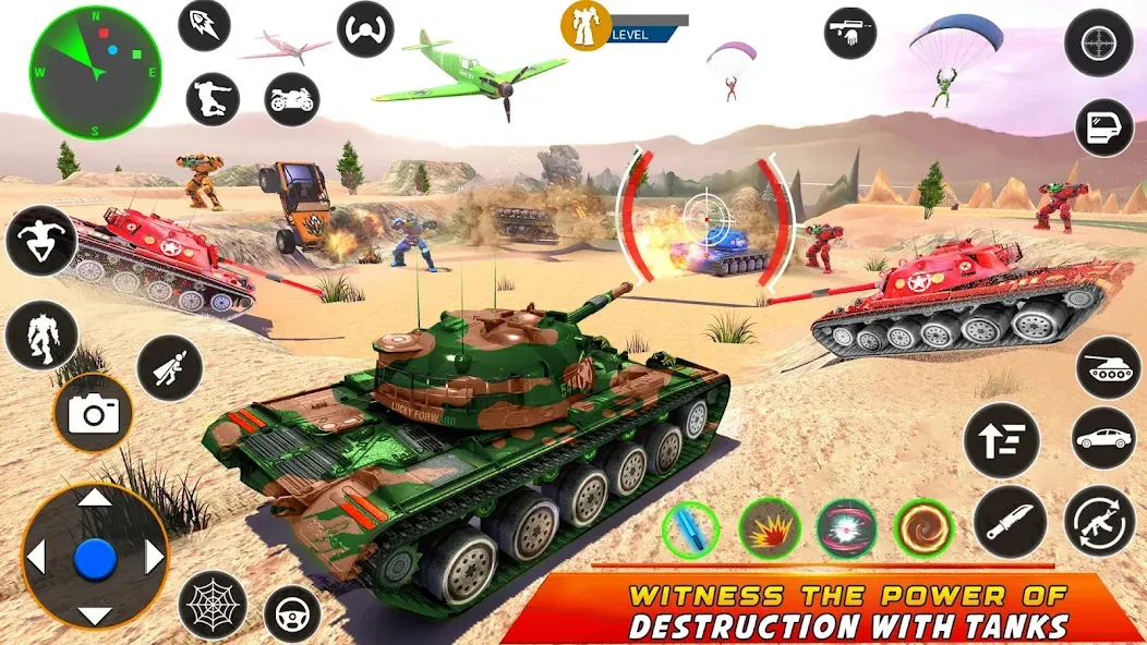 Army Bus Robot Car Game 3d  [МОД Unlimited Money] Screenshot 3