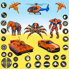 Взлом Spider Mech Wars - Robot Game  [МОД Много денег] - полная версия apk на Андроид