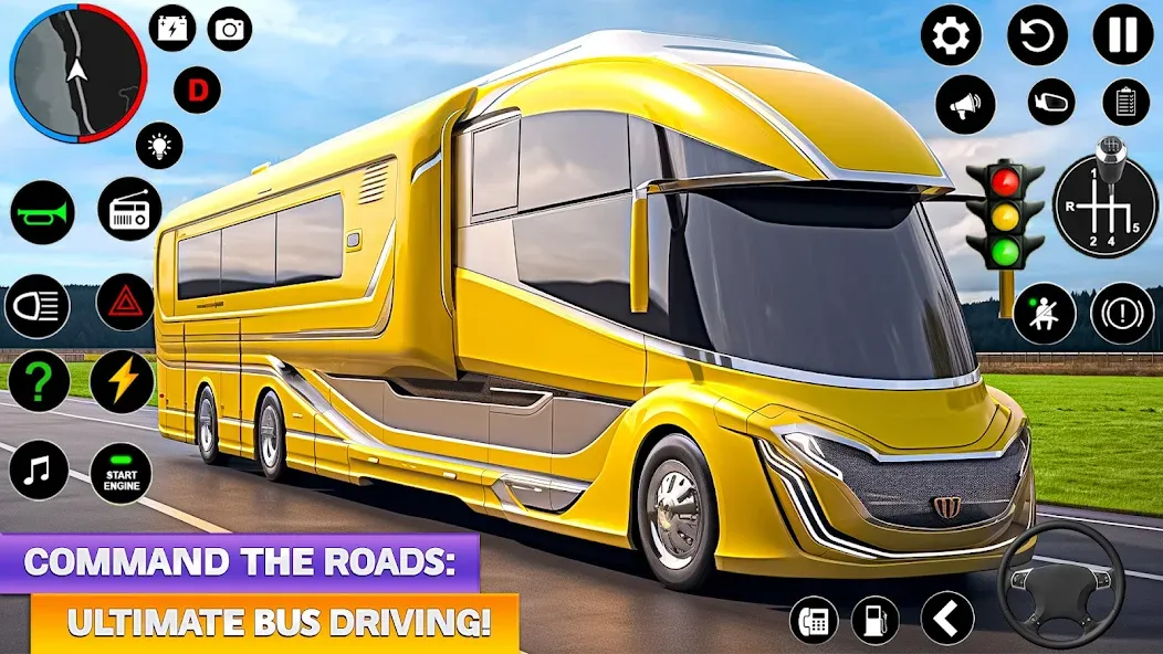 Ultimate Bus Driving Simulator (Ультимативный симулятор вождения автобуса)  [МОД Menu] Screenshot 3