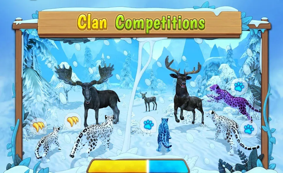 Snow Leopard Family Sim Online  [МОД Unlocked] Screenshot 5