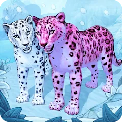 Скачать взломанную Snow Leopard Family Sim Online  [МОД Unlocked] - стабильная версия apk на Андроид