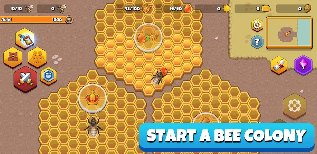 Pocket Bees: Colony Simulator (Покет Биз)  [МОД Меню] Screenshot 1