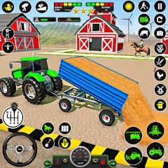 Скачать взломанную Tractor Farming: Tractor Games (Тракторное хозяйство)  [МОД Mega Pack] - стабильная версия apk на Андроид