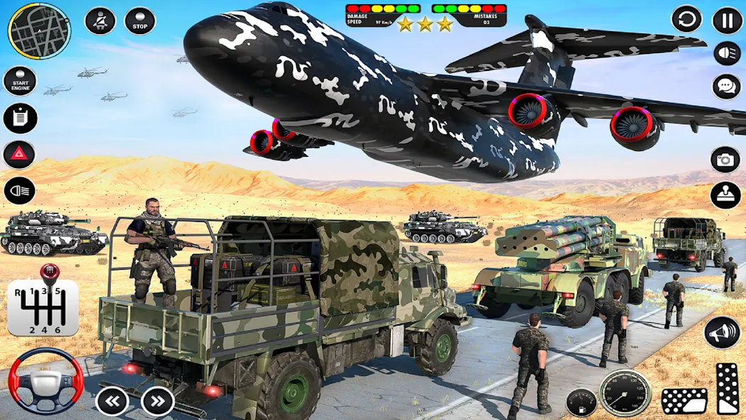 Army Vehicle Transport Truck (Армейский транспортный грузовик для военной техники)  [МОД Unlocked] Screenshot 5