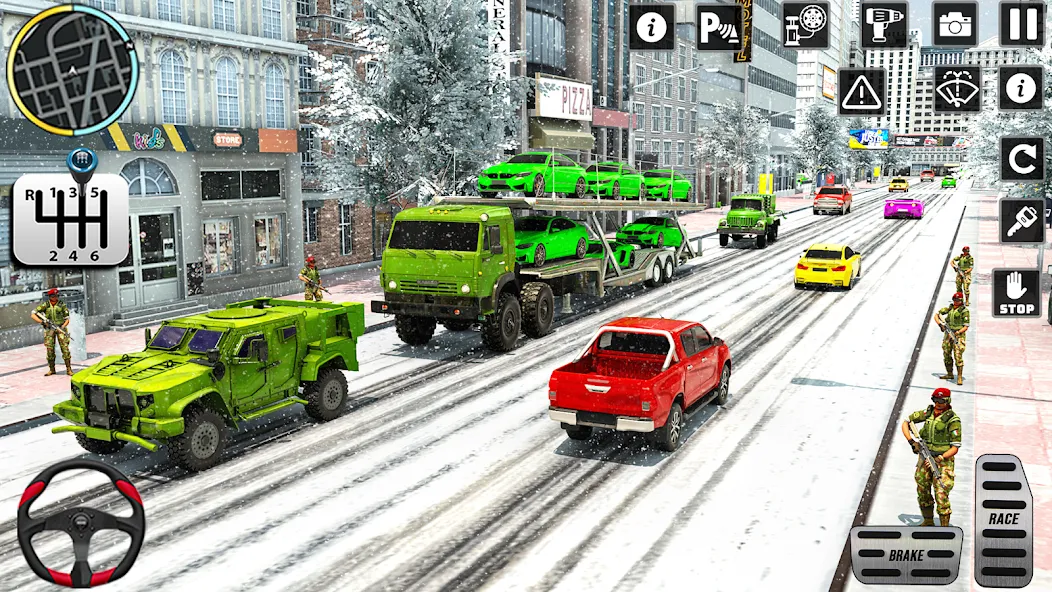 US Army Games Truck Transport (Армейские военные транспортные игры)  [МОД Бесконечные деньги] Screenshot 5