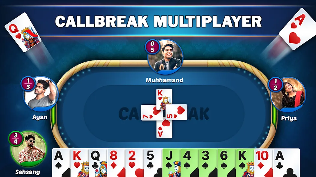 Callbreak Star - Card Game (Коллбрик Стар)  [МОД Unlocked] Screenshot 1