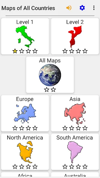 Maps of All Countries Geo-Quiz  [МОД Много монет] Screenshot 3