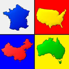 Взломанная Maps of All Countries Geo-Quiz  [МОД Много монет] - последняя версия apk на Андроид