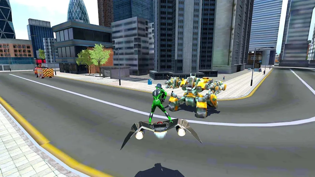 Rope Frog Ninja Hero Car Vegas (Роуп Фрог Ниндзя Герой Кар Вегас)  [МОД Много денег] Screenshot 2