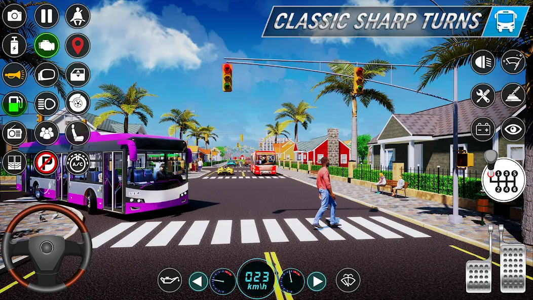 City Bus Simulator: Bus Games (Риал Сити Бас Симулятор Геймс)  [МОД Mega Pack] Screenshot 2