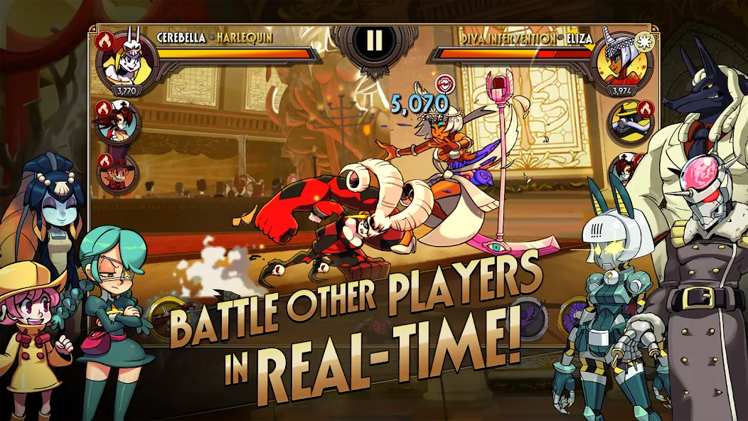 Skullgirls: Fighting RPG (Скулгрлз)  [МОД Menu] Screenshot 2