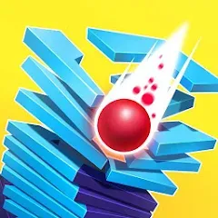 Взломанная Stack Ball - Crash Platforms (Стэк Болл)  [МОД Много монет] - стабильная версия apk на Андроид