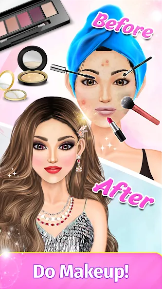 Dress Up Fashion: Makeup Games  [МОД Меню] Screenshot 3