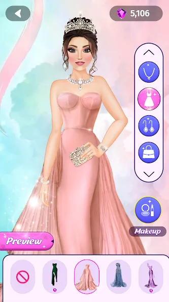 Dress Up Fashion: Makeup Games  [МОД Меню] Screenshot 5