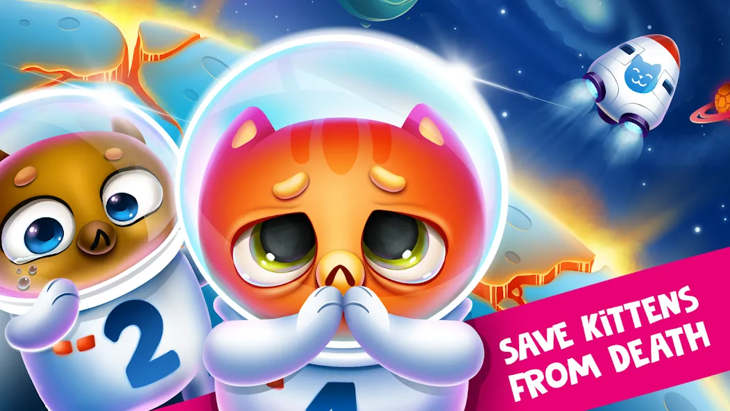 Space Cat Evolution: Kitty col  [МОД Меню] Screenshot 1