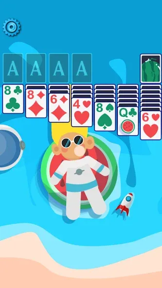 Solitaire Space™ (Солярис Спейс)  [МОД Бесконечные монеты] Screenshot 1