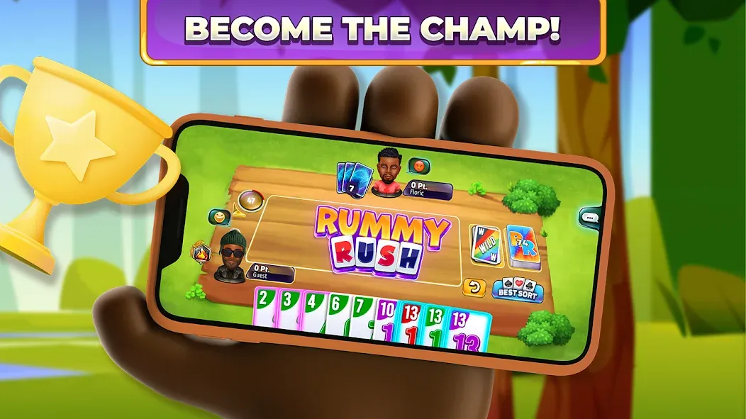 Rummy Rush - Classic Card Game (Рамми Раш)  [МОД Menu] Screenshot 5