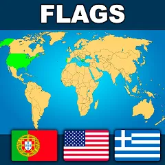 Скачать взломанную Geography: Flags Quiz Game  [МОД Menu] - полная версия apk на Андроид