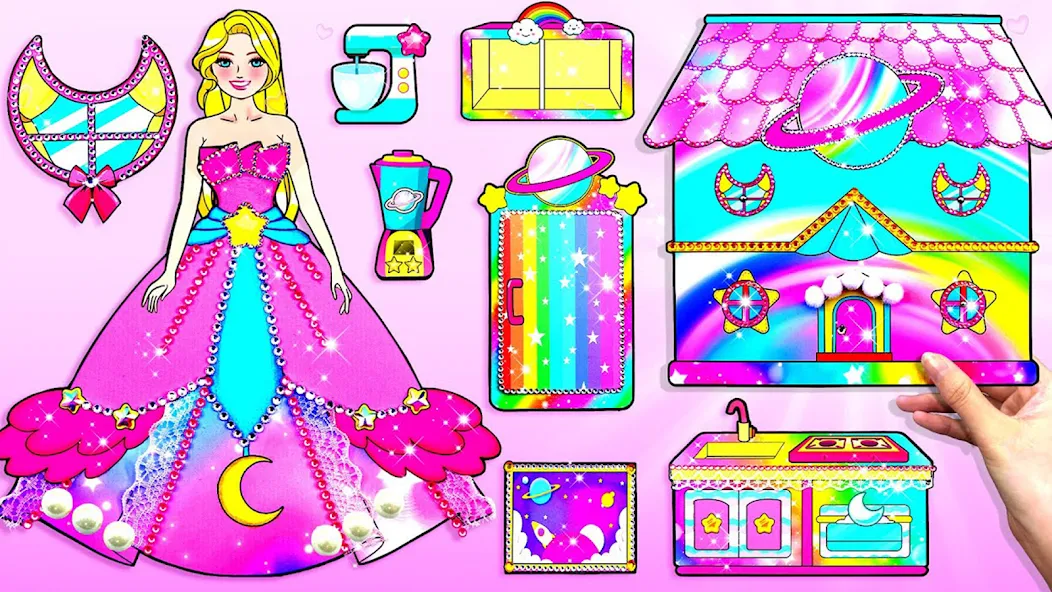 Doll Dress Up Makeup Girl Game (Чиби кукла одевает девушку игры)  [МОД Бесконечные монеты] Screenshot 5