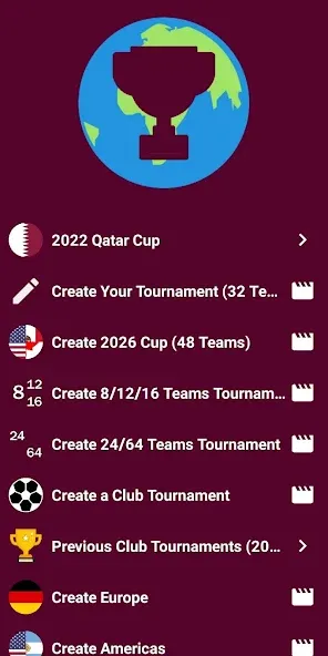 World Soccer Simulator 2022 (Чемпионат мира по калькулятору)  [МОД Все открыто] Screenshot 1