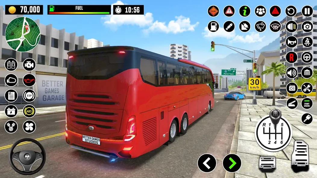 Bus Driving School : Bus Games  [МОД Unlocked] Screenshot 5