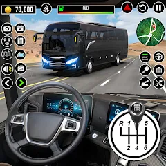 Скачать взломанную Bus Driving School : Bus Games  [МОД Unlocked] - последняя версия apk на Андроид