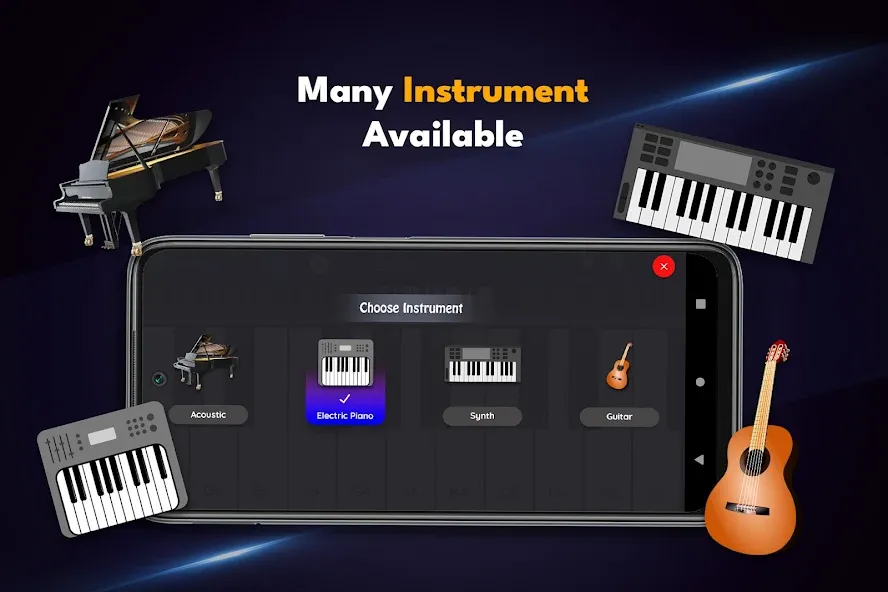 Real Piano Keyboard  [МОД Unlimited Money] Screenshot 5