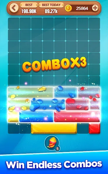 Block Crush - Puzzle Game  [МОД Unlocked] Screenshot 5