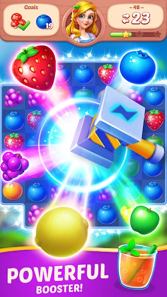 Fruit Diary - Match 3 Games  [МОД Mega Pack] Screenshot 3