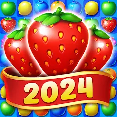 Взломанная Fruit Diary - Match 3 Games  [МОД Mega Pack] - последняя версия apk на Андроид