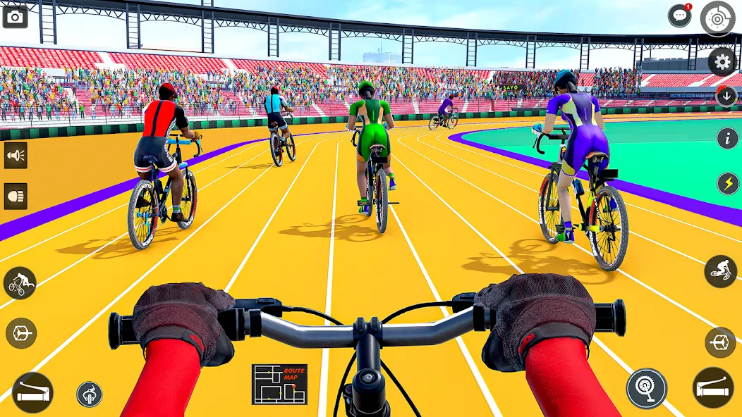 BMX Cycle Race 3d Cycle Games (гонка на велосипедах 3D игры на велосипеде)  [МОД Menu] Screenshot 1