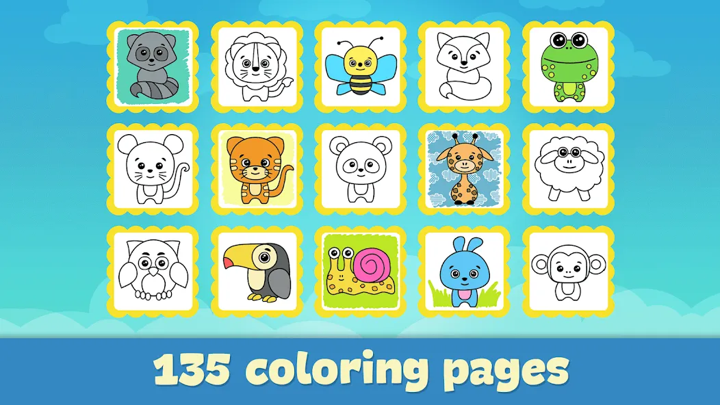 Coloring Book - Games for Kids  [МОД Все открыто] Screenshot 5