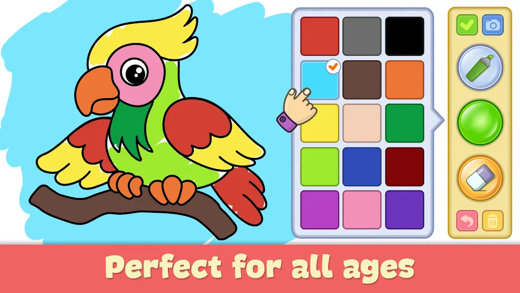 Kids Coloring & Drawing Games  [МОД Unlimited Money] Screenshot 1