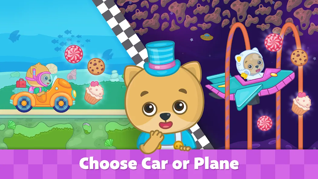 Bimi Boo Car Games for Kids  [МОД Много монет] Screenshot 3