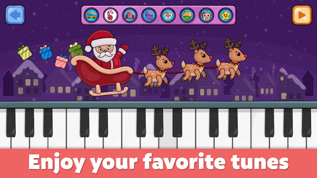 Baby Piano: Kids Music Games  [МОД Много монет] Screenshot 1