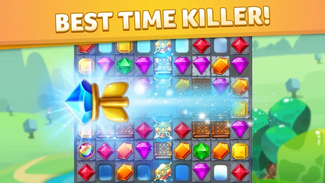 Jewel Match King  [МОД Unlimited Money] Screenshot 2