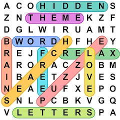 Скачать взломанную Word Search - Word Puzzle Game  [МОД Все открыто] - последняя версия apk на Андроид