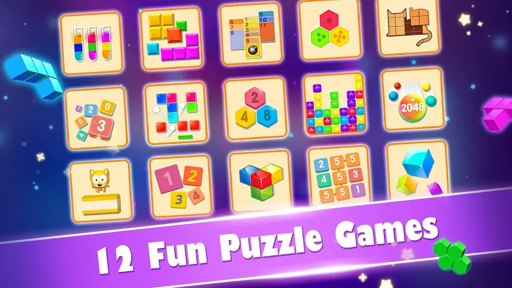 Block Gems: Block Puzzle Games (Блок драгоценные камни)  [МОД Unlocked] Screenshot 1