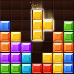 Взломанная Block Gems: Block Puzzle Games (Блок драгоценные камни)  [МОД Unlocked] - последняя версия apk на Андроид