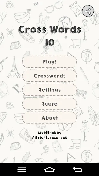 CrossWords 10 (Кроссворды 10)  [МОД Много денег] Screenshot 1