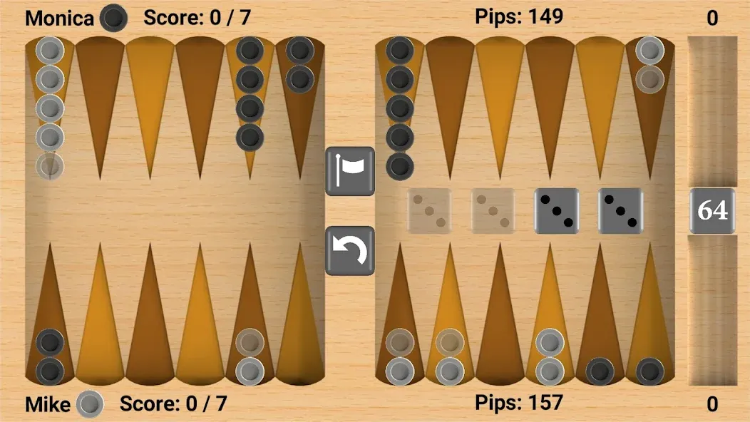 Bluetooth Backgammon  [МОД Бесконечные монеты] Screenshot 3