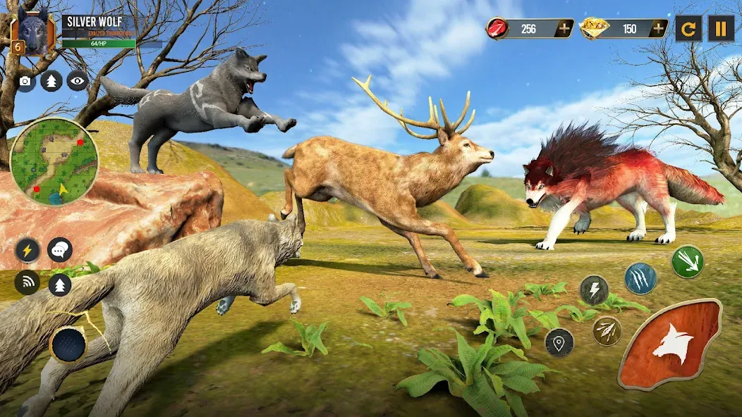 Wild Wolf Simulator Wolf Games  [МОД Unlocked] Screenshot 5