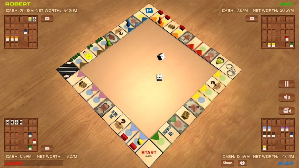 Businessman ONLINE board game (Бизнесмен онлайн настольная игра)  [МОД Много монет] Screenshot 1