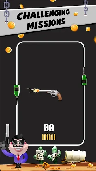 Bottle Shooting VS Gun  [МОД Много денег] Screenshot 1