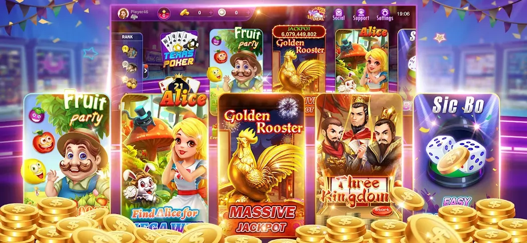 Happy Poker Slots (Хэппи Покер Слоты)  [МОД Много денег] Screenshot 3