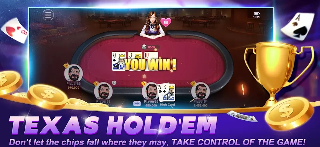 Happy Poker Slots (Хэппи Покер Слоты)  [МОД Много денег] Screenshot 4