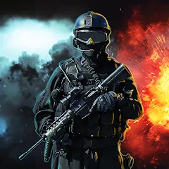 Взлом Black Commando : War Game (Блэк Коммандо)  [МОД Unlocked] - стабильная версия apk на Андроид